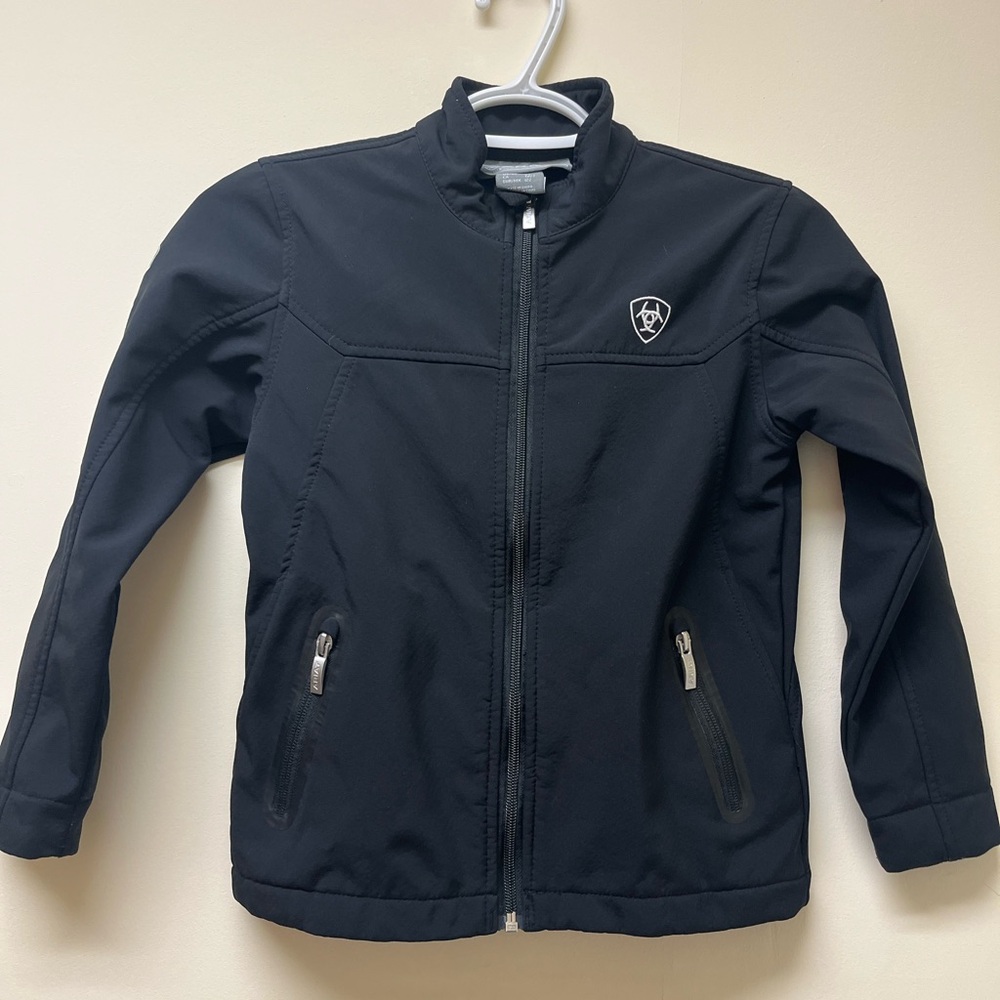 Boys black size 7 Ariat jacket